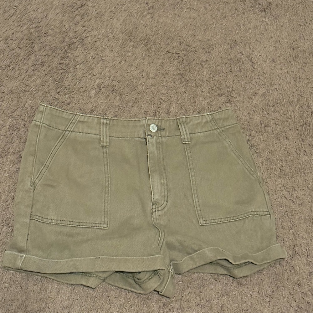 PacSun Green Cargo Shorts Utility Style